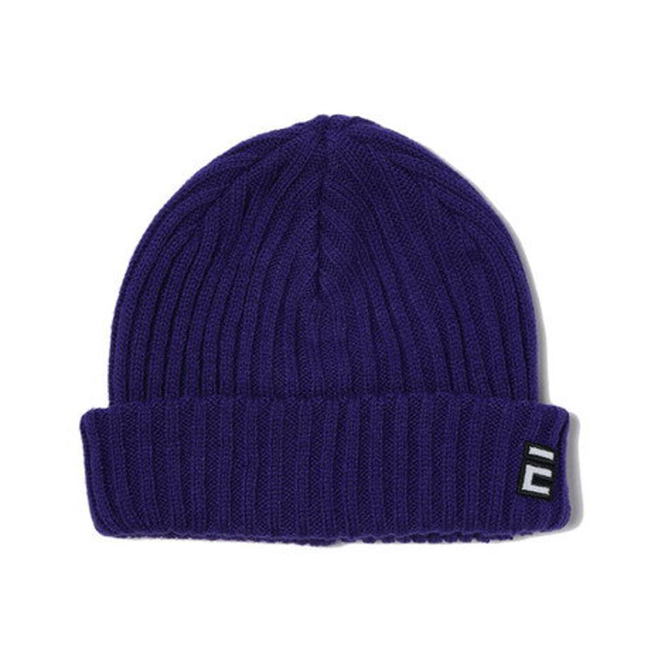 【15%OFFクーポン対象!4/25まで】エルケクス(ELKEX)(メンズ)ニット帽 リブフィッシャーマンキャップ 897EK1ST2649 PUL 防寒