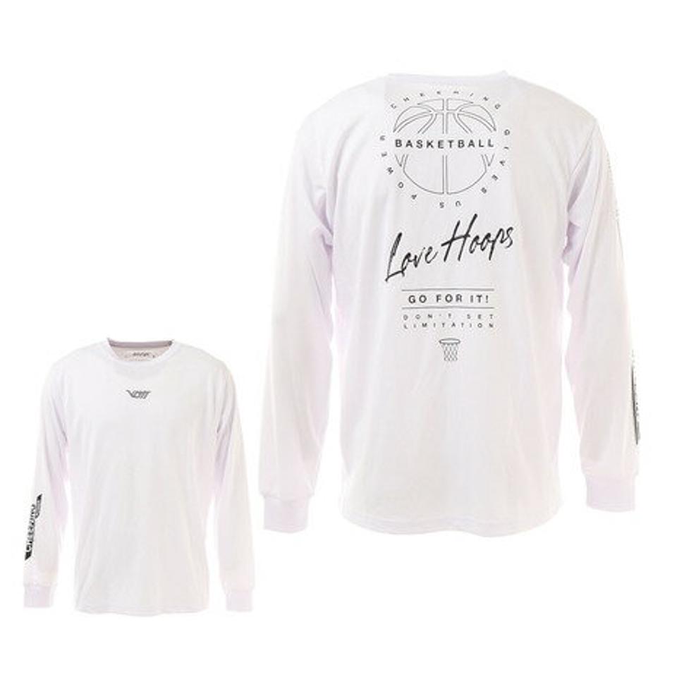 エックスティーエス（XTS）（メンズ）バスケットボールウェア ドライプラス CHEERING GIVES シャツ 751G1CD6616 WHT