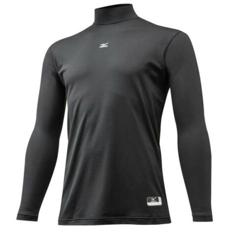 ミズノ(MIZUNO)(メンズ)ゼロプラス 裏起毛アンダー ハイネック長袖シャツ 12JA5P1209 防寒 野球 冬用 インナー