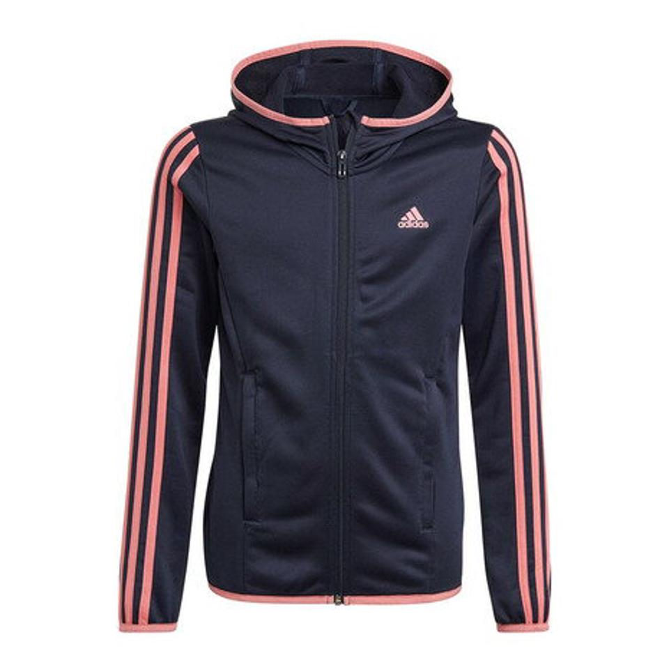 アディダス（adidas） デザインド トゥ ムーブ 3ストライプス フルジップパーカー 29289-GN1461 （キッズ）