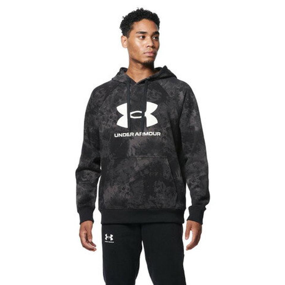 アンダーアーマー（UNDER ARMOUR） スウェット ライバルフリース フーディー ビッグロゴ プリント 1368932 001 トレーナー （メンズ）