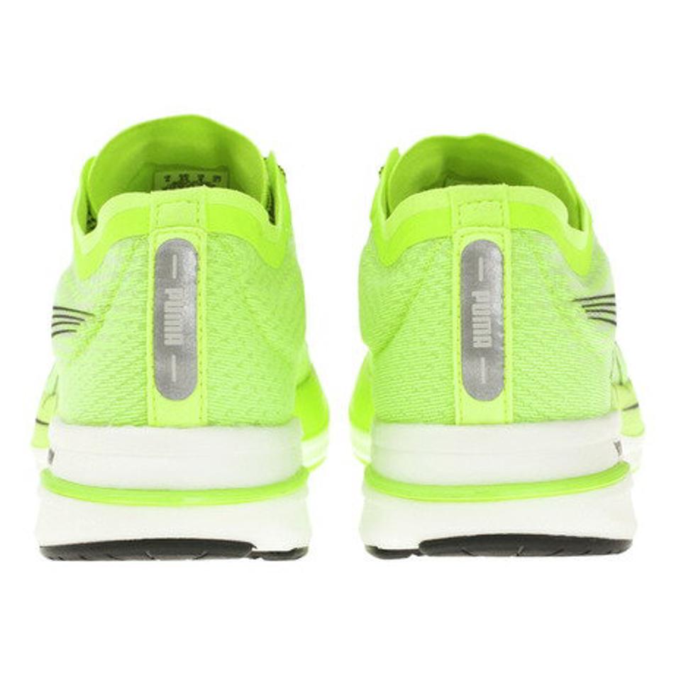 プーマ（PUMA）（メンズ）ランニングシューズ ディヴィエイト ニトロ DEVIATE NITRO グリーン 19444908 スニーカー 厚底 プレート ジョギング マラソン 軽量