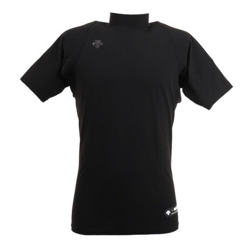 デサント(DESCENTE) 野球 アンダーシャツ ハイネック半袖アンダーシャツ STD-720 BLK (メンズ)