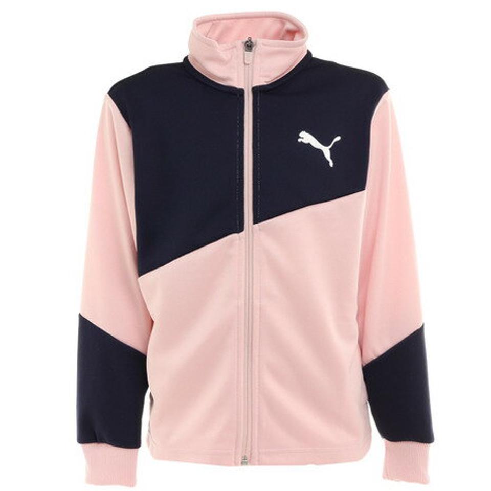 【20%OFFクーポン対象！5/25まで】プーマ（PUMA）（キッズ）ジャージ キッズ 女の子 ガールズ ACTIVEジャケット ピンク 670746 16 PNK