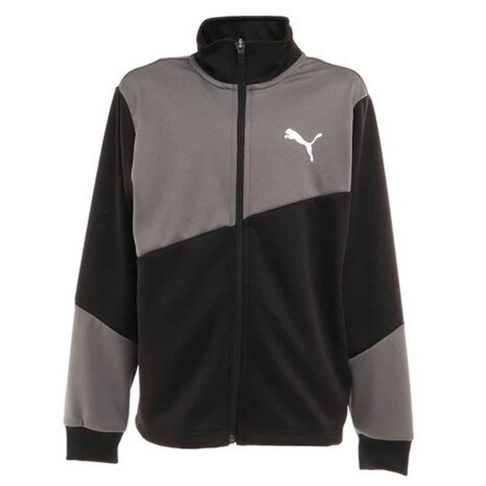 プーマ（PUMA）（キッズ）ジャージ キッズ ACTIVEジャケット 黒 ブラック 670746 01 BLK