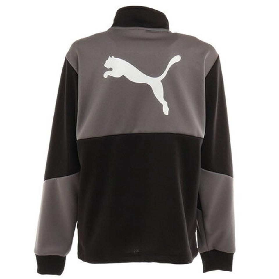 プーマ（PUMA）（キッズ）ジャージ キッズ ACTIVEジャケット 黒 ブラック 670746 01 BLK