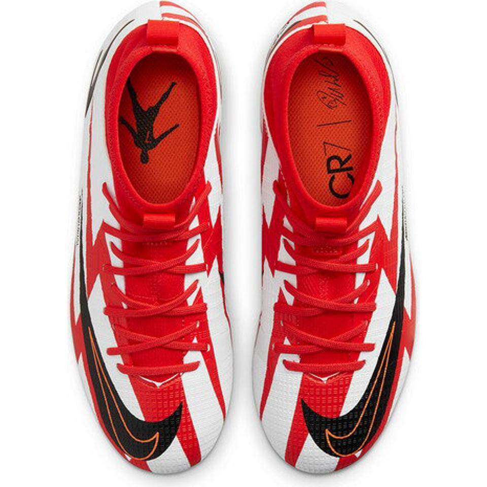 【100円クーポン 5/5 23:59まで】ナイキ(NIKE) ジュニアサッカースパイク ハードグラウンド用 サッカーシューズ マーキュリアル スーパーフライ 8 アカデミー CR7 HG DB2673-600 (キッズ)