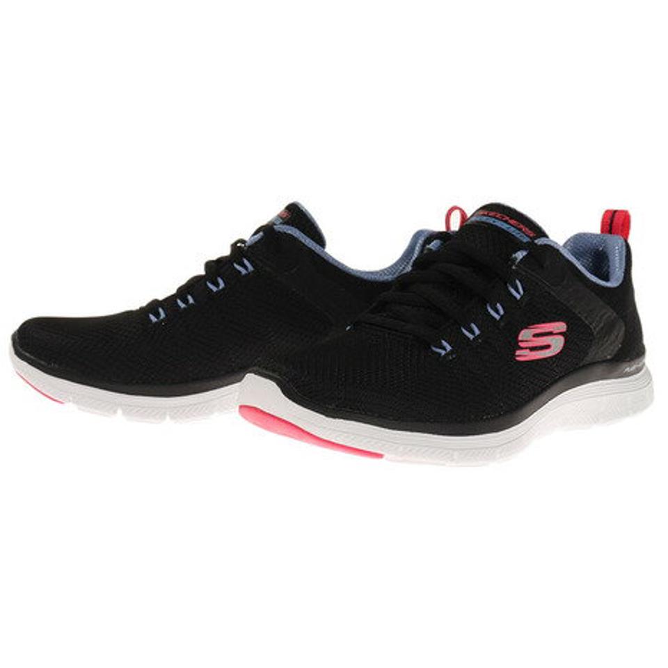 スケッチャーズ（SKECHERS）（レディース） フレックス アピール 4 エレガント FLEX APPEAL 4 ELEGANT WAY ブラック グレー 149580 レディース シューズ