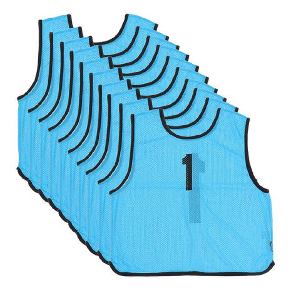 パフォーマンスギア(PG) バスケットボール ビブス10枚セット 760PG0ES8326 BLU (メンズ、レディース、キッズ)
