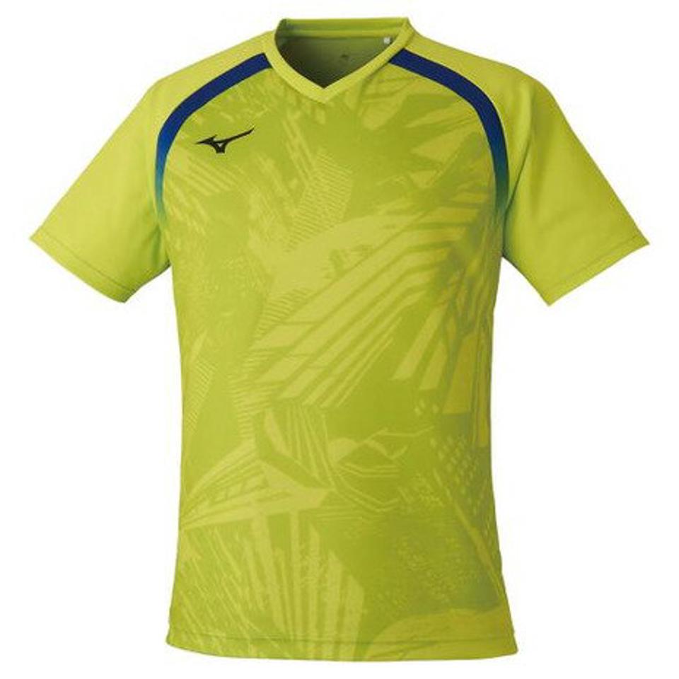 ミズノ(MIZUNO) 卓球ウエア レプリカシャツ 黄 イエロー 82JA0Z2037 (メンズ、レディース)