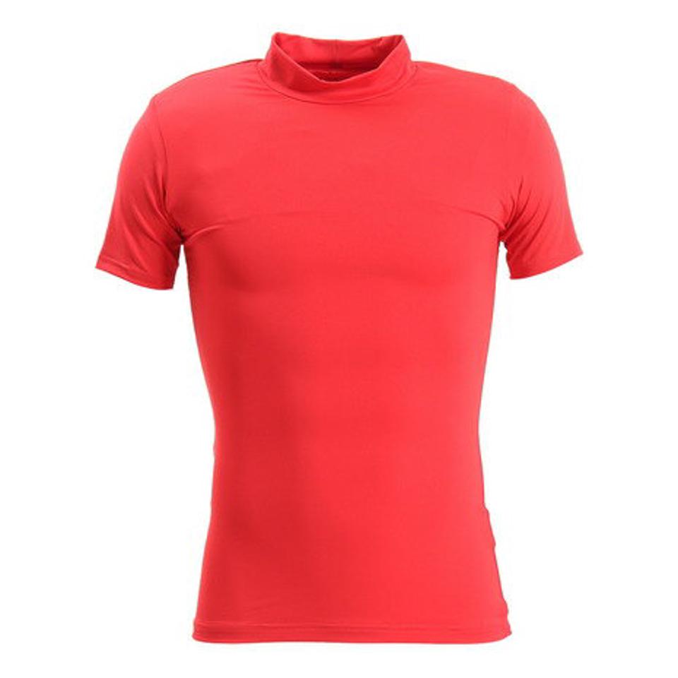 パフォーマンスギア(PG) ストレッチ ハイネック半袖 プラクティスシャツ 741PG9ES4524 RED (メンズ)