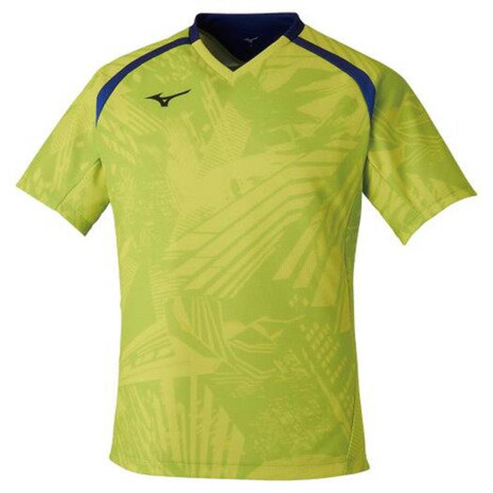 【ポイント10倍】ミズノ(MIZUNO) 卓球ウエア ゲームシャツ 黄 イエロー 82JA000137 (メンズ、レディース)