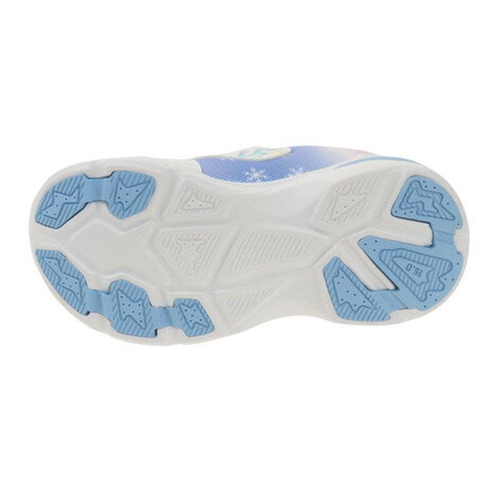 【2/5 24h限定 エントリー＆対象4店舗買い回りで最大P10倍！】ムーンスター（MoonStar）（キッズ） ジュニア スニーカー ベルト付き 青 白 C1293 ライトブルー ホワイト 12182891 12182899 22SS