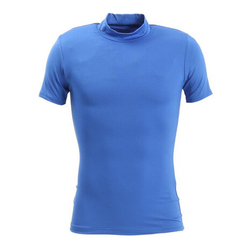 パフォーマンスギア(PG) ストレッチ ハイネック半袖 プラクティスシャツ 741PG9ES4524 BLU (メンズ)