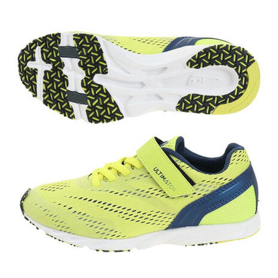 ムーンスター（MoonStar）（キッズ）アルティメイター UL 1073 ライム 12295597 22SS ジュニアスポーツシューズ ベルクロ 運動靴 子供 スニーカー テープ