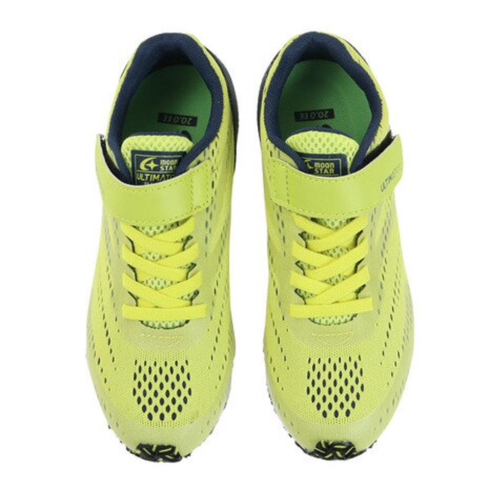 ムーンスター（MoonStar）（キッズ）アルティメイター UL 1073 ライム 12295597 22SS ジュニアスポーツシューズ ベルクロ 運動靴 子供 スニーカー テープ