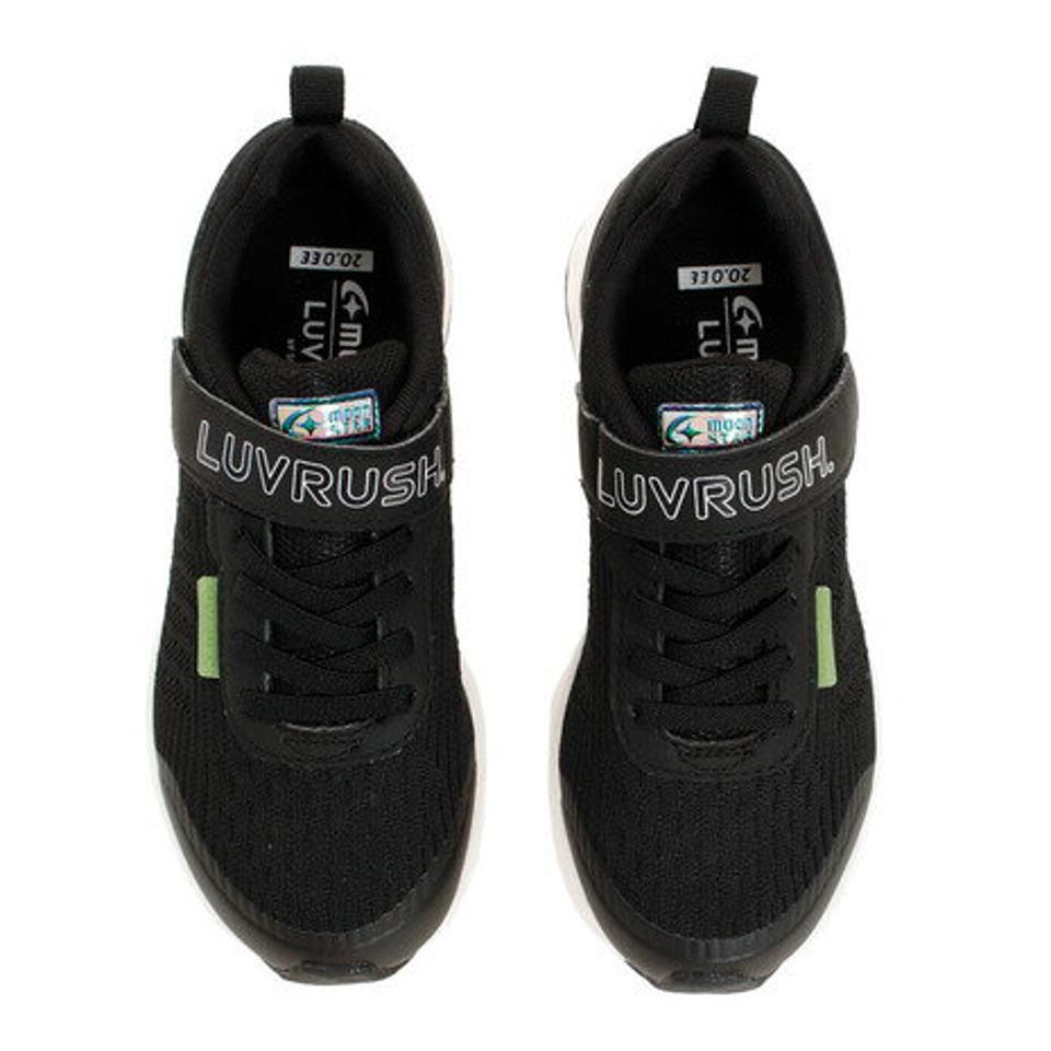 ムーンスター（MoonStar）（キッズ） ジュニア ランニングシューズ 黒 ラブラッシュ LV パープル ブラック 1085 12295536 22SS スニーカー