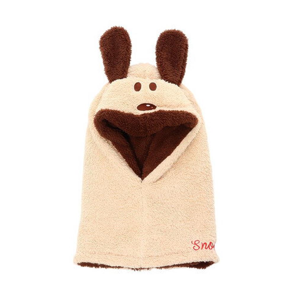 ベスプ(VESP) ニット帽 キッズ スキー ジュニア PEANUTS SNOOPY SOLID フードウォーマー VSJB1012BE 雪遊び (キッズ)