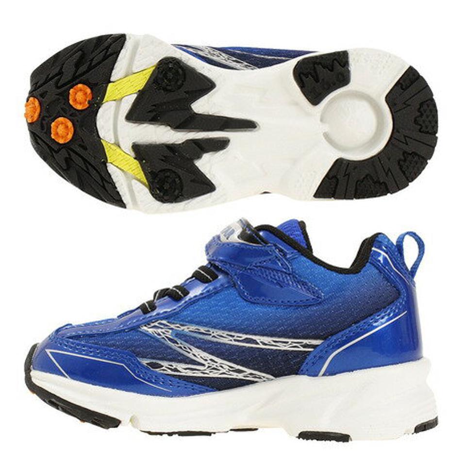 ムーンスター（MoonStar）（キッズ） ジュニア ランニングシューズ 青 SS J817 3E レインボー ブルー 12284878 12284879 スニーカー