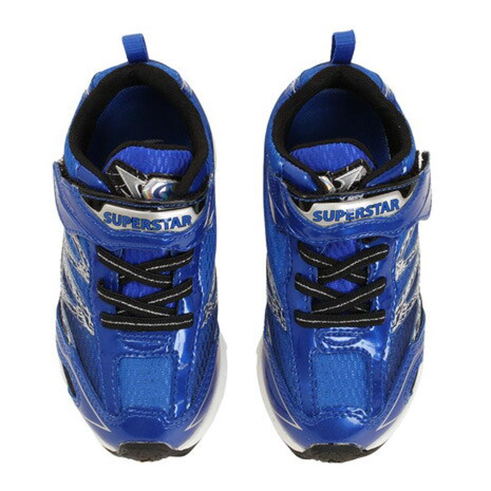 ムーンスター（MoonStar）（キッズ） ジュニア ランニングシューズ 青 SS J817 3E レインボー ブルー 12284878 12284879 スニーカー