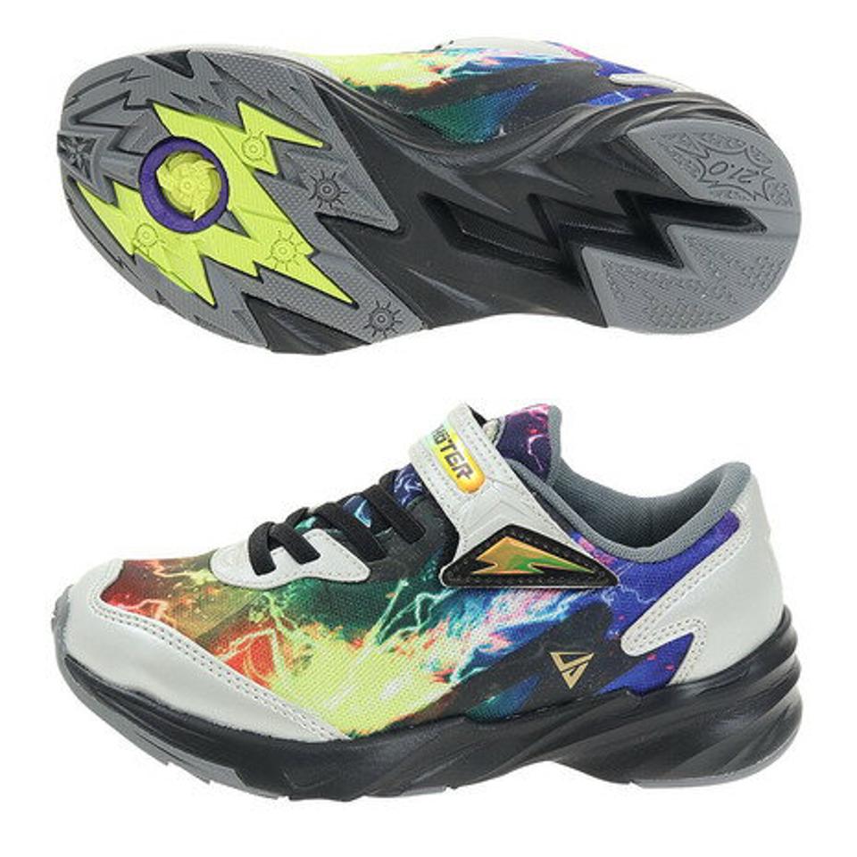 ムーンスター（MoonStar）（キッズ） ジュニア ランニングシューズ 青 黄色 スキルシューター SK エレクトロ ブルー イエローブルー 12295681 22SS シューズ スニーカー