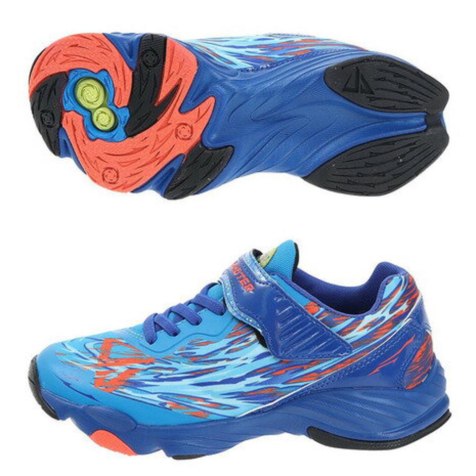 ムーンスター（MoonStar）ランニングシューズ ジュニア 青 緑 スキルシューター SK シップウ ブルー グリーン 12295675 22SS ボーイズ スニーカー （キッズ）