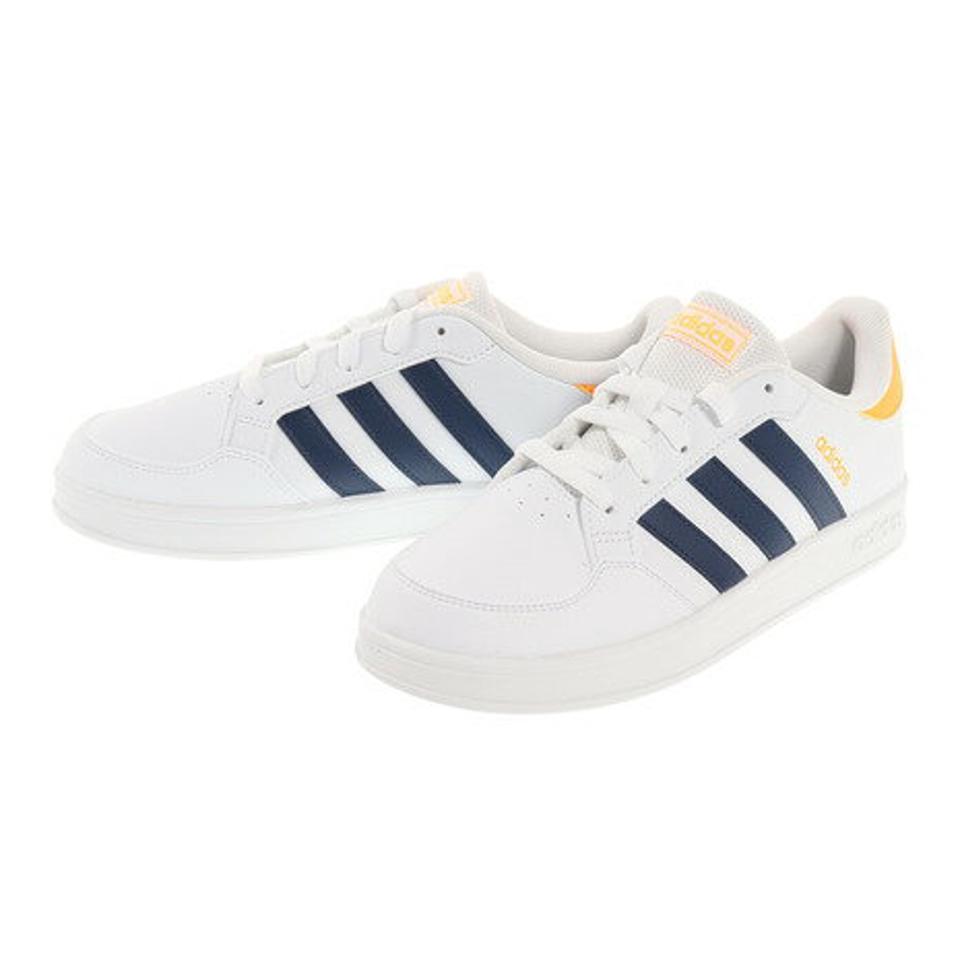 アディダス（adidas）（キッズ）コアブレークK COREBREAK K 白 ホワイト ネイビー GW2889 靴 シューズ キッズ ジュニアスニーカー スポーツシューズ 運動靴