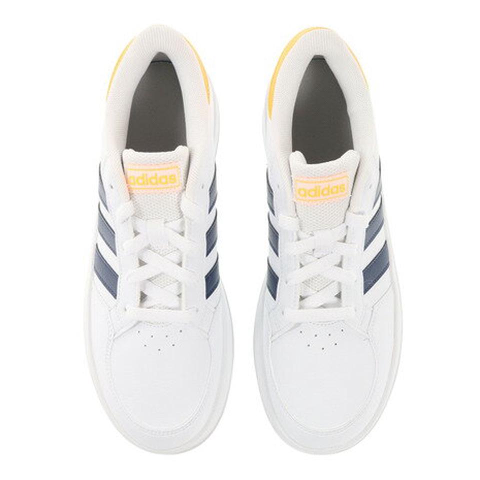 アディダス（adidas）（キッズ）コアブレークK COREBREAK K 白 ホワイト ネイビー GW2889 靴 シューズ キッズ ジュニアスニーカー スポーツシューズ 運動靴