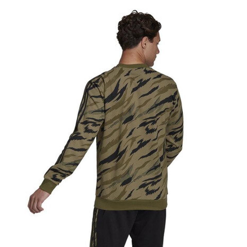 アディダス（adidas） エッセンシャルズ フレンチテリー カモプリント スウェットシャツ QB400-HE1875 （メンズ）