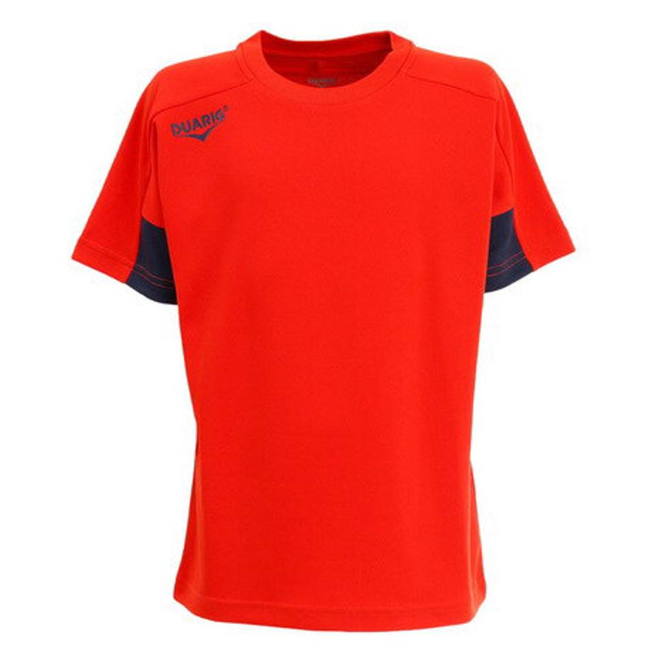 【10%OFFクーポン 対象ウェア2点以上購入で 5/5まで】デュアリグ(DUARIG) サッカーウェア ジュニア ドライプラス 半袖 Tシャツ プラクティスシャツ 2S8209-SCWR-742UK ORG (キッズ)