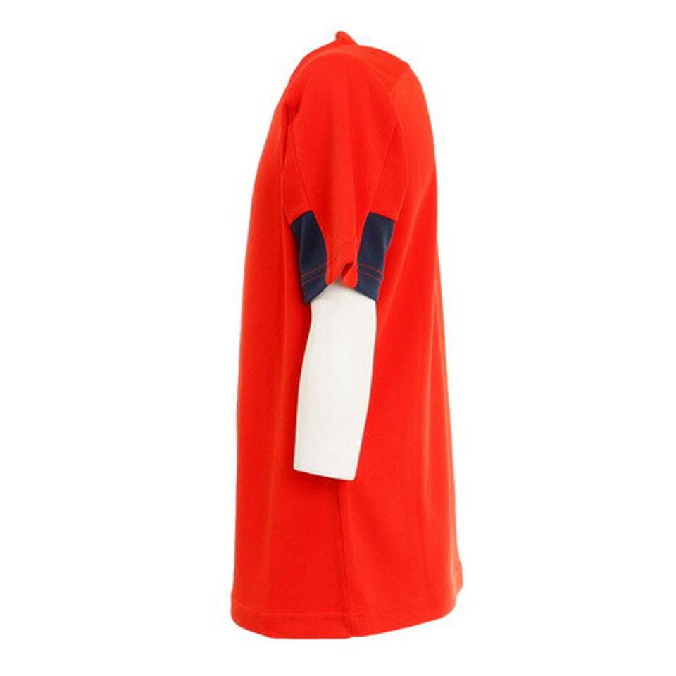 【10%OFFクーポン 対象ウェア2点以上購入で 5/5まで】デュアリグ(DUARIG) サッカーウェア ジュニア ドライプラス 半袖 Tシャツ プラクティスシャツ 2S8209-SCWR-742UK ORG (キッズ)