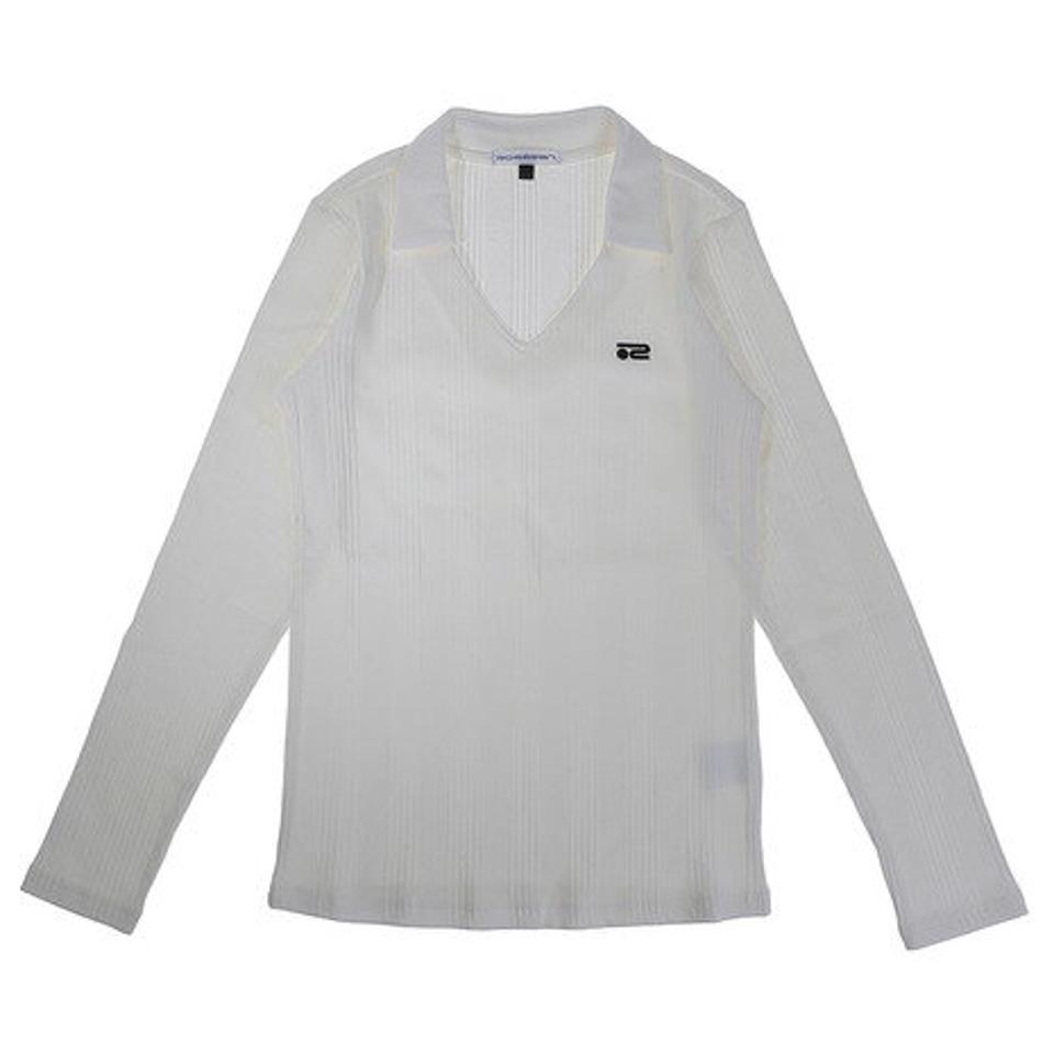 ROSASEN ワイドリブ長袖シャツ 048-22311-005 (レディース)