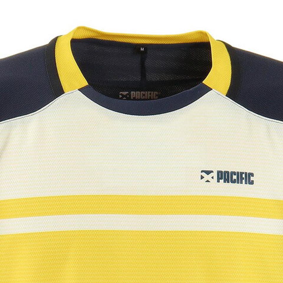 【ポイント15倍】パシフィック（PACIFIC） ドライプラス OOボーダーシャツ PT20FM454 NVYYEL （メンズ）