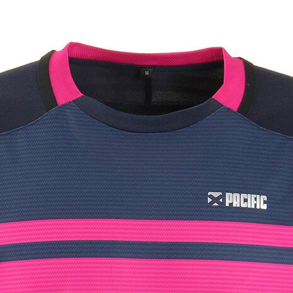 【ポイント15倍】パシフィック（PACIFIC） ドライプラス OOボーダーシャツ PT20FM454 NVYROSE （メンズ）