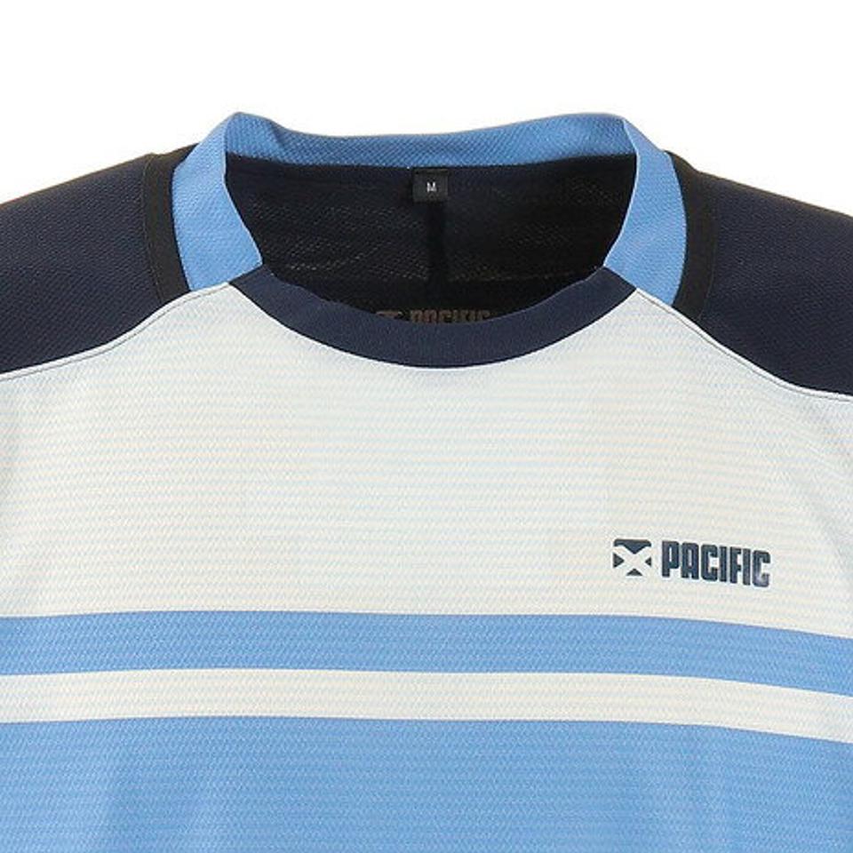 【ポイント15倍】パシフィック（PACIFIC） ドライプラス OOボーダーシャツ PT20FM454 NVYBLU （メンズ）