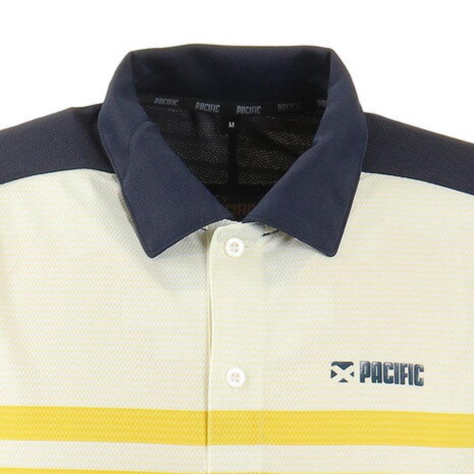 パシフィック（PACIFIC） ドライプラス OO ボーダー ポロシャツ PT20FM453 NVYYEL （メンズ）