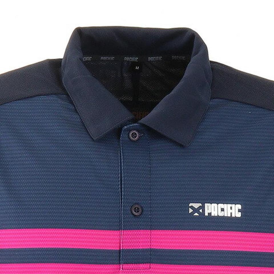 パシフィック（PACIFIC） ドライプラス OO ボーダー ポロシャツ PT20FM453 NVYROSE （メンズ）
