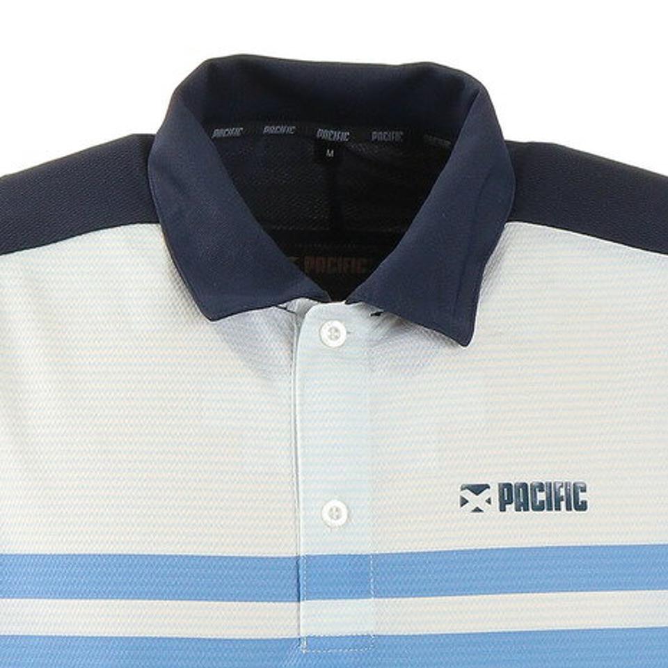 パシフィック（PACIFIC） ドライプラス OO ボーダー ポロシャツ PT20FM453 NVYBLU （メンズ）