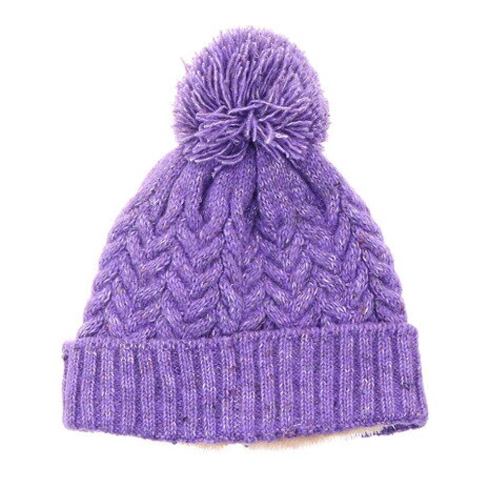 シュトロイレ(STREULE) ファーボール ニットキャップ 327ST2DW5035 PUL (レディース)