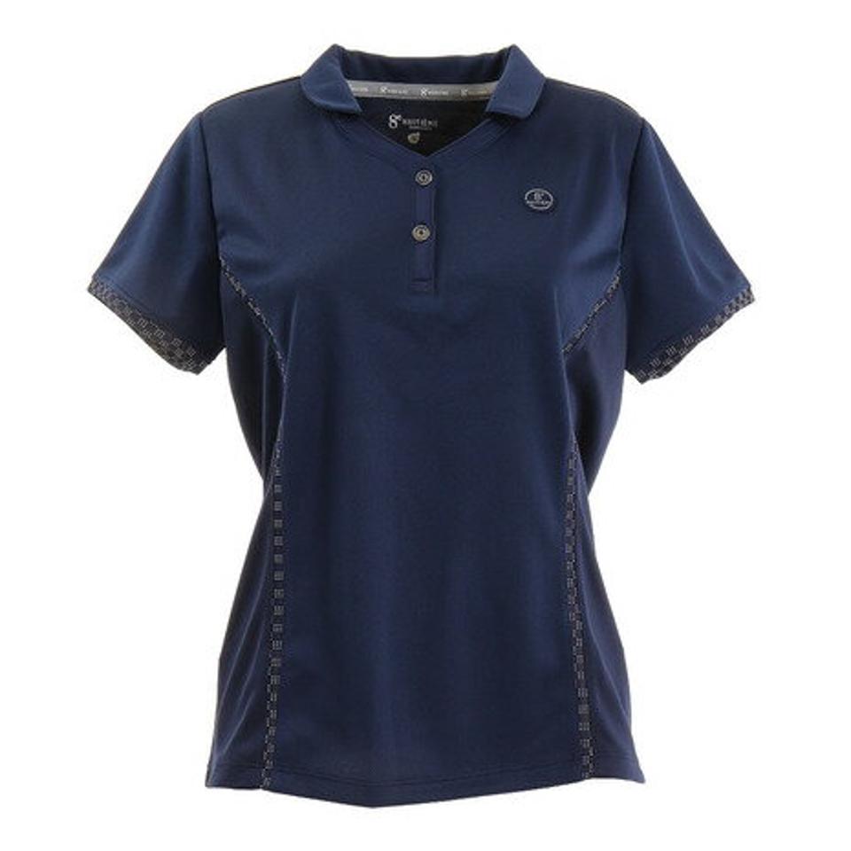 ウィッテム（HUITIEME） テニス ドライプラス ドット ポロシャツ HU20FLS733062NVY （レディース）