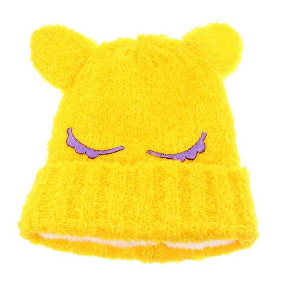 その他ブランド(OTHER BRAND) ジュニア ニットキャップ キャット 335Z2DW5037 YEL (キッズ)