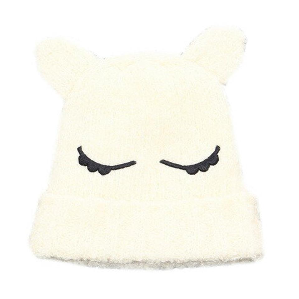 その他ブランド(OTHER BRAND) ジュニア ニットキャップ キャット 335Z2DW5037 WHT (キッズ)