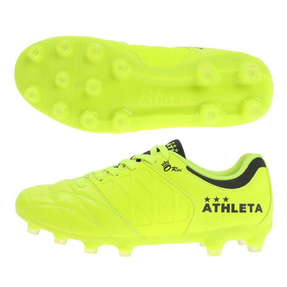 アスレタ（ATHLETA） ジュニア サッカースパイク 天然芝・人工芝・土用 サッカーシューズ O-ReiフットボールJ003 10014J YEL （キッズ）