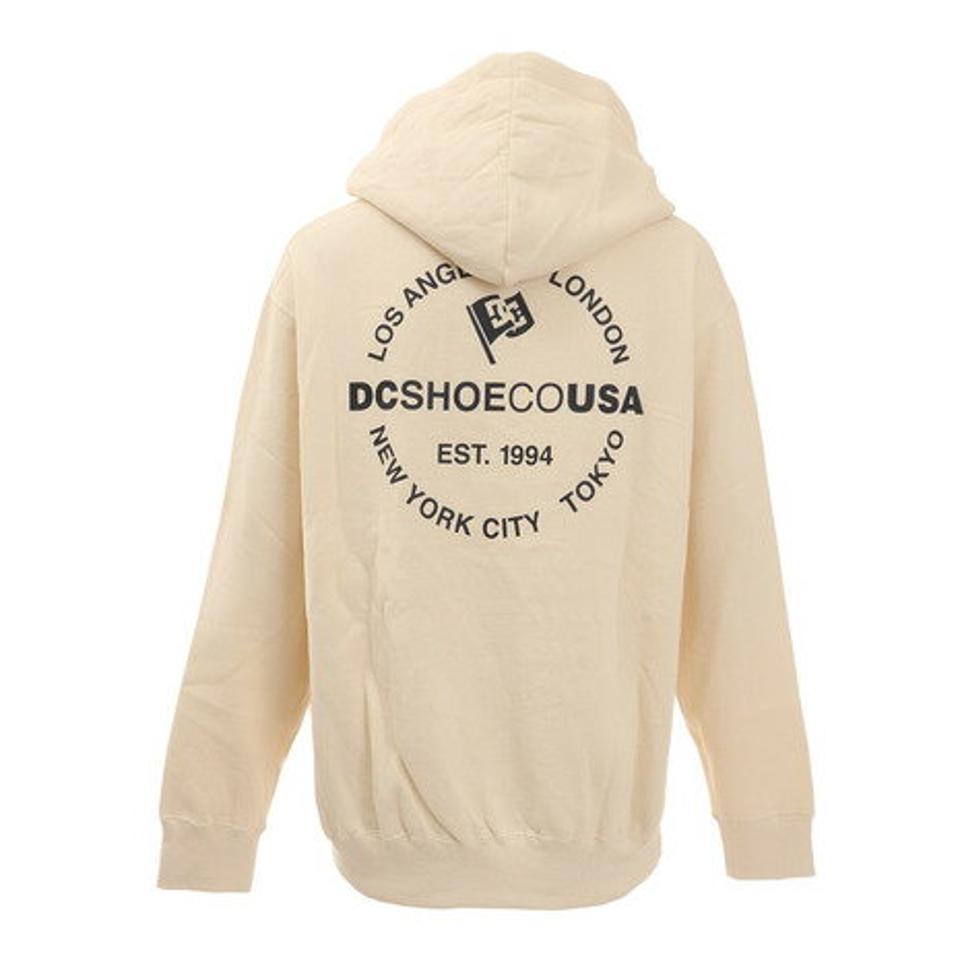 ディーシーシューズ（DC SHOES）（メンズ）CIRCLE プリント スウェットパーカーフーディー 21FW DPO214029X IVO