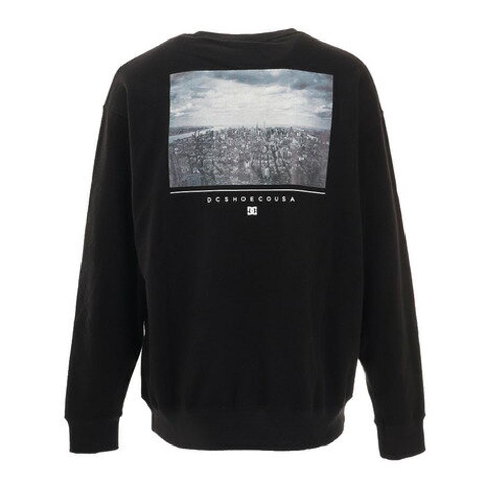 ディーシーシューズ（DC SHOES）（メンズ）BACK PHOTO プリントスウェット 21FW DPO214028X BLK