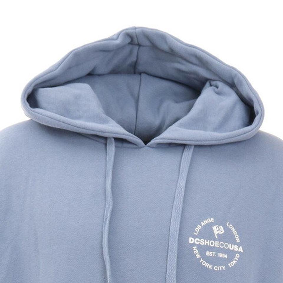 ディーシーシューズ（DC SHOES）（メンズ）CIRCLE プリント スウェットパーカーフーディー 21FW DPO214029X BLU