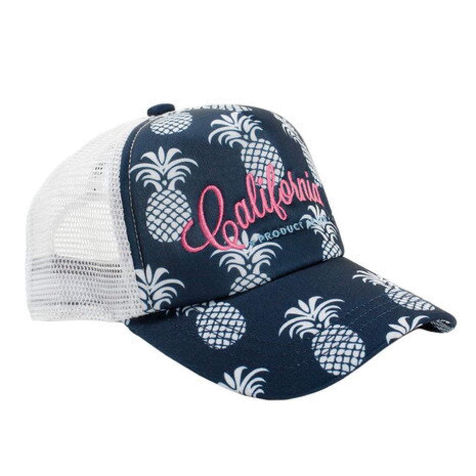 エーアールジー(arg) 帽子 キッズ パイナップル メッシュキャップ AG99AC1190J NVY 日よけ (キッズ)