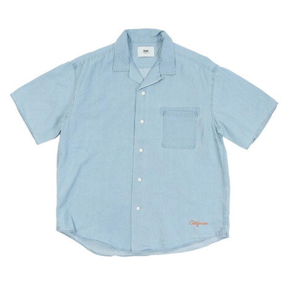 エスエーエス（SAS） リラックスデニムオープンカラーシャツ SAS1954611-73 L/BLUE （メンズ）