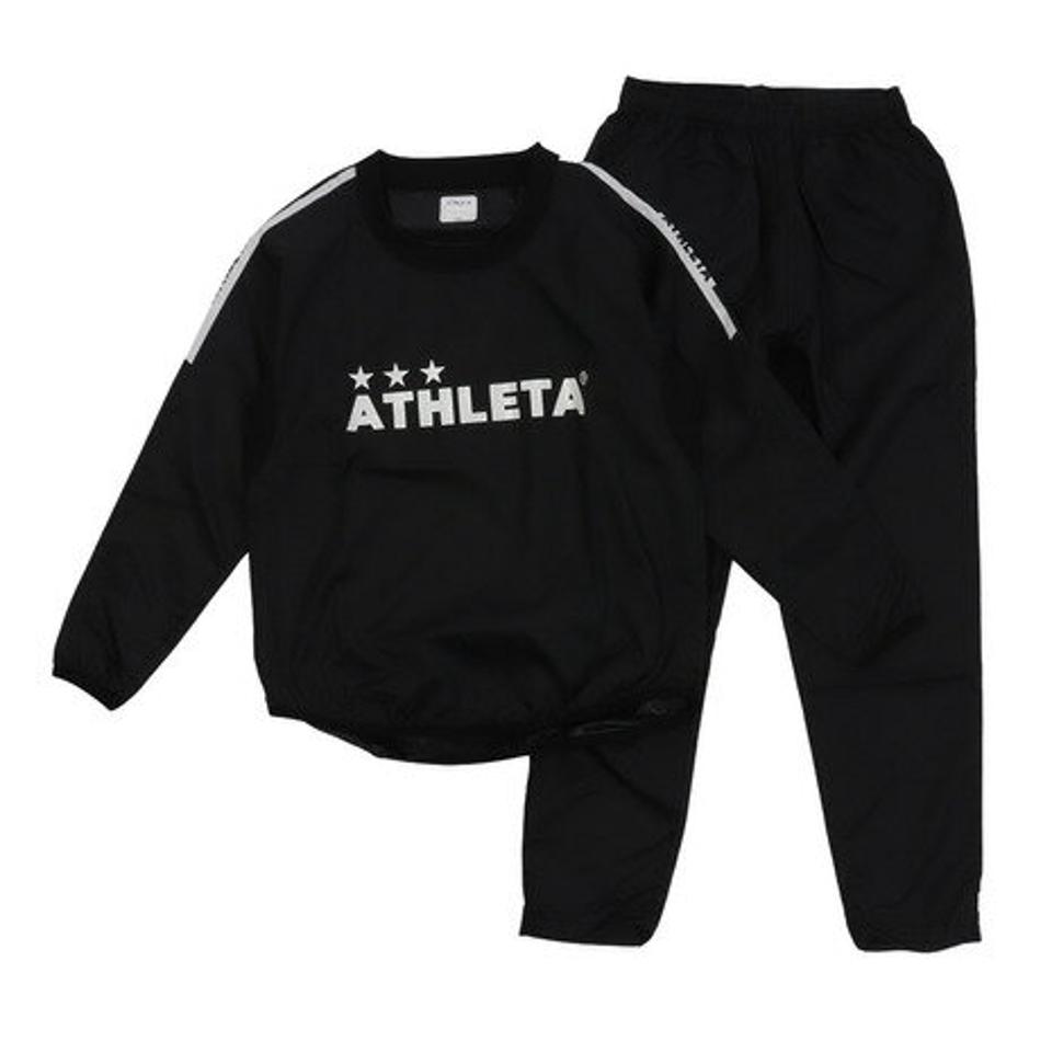 【5/15限定 エントリー＆3点以上ご購入でP最大10倍】【ポイント10倍】アスレタ（ATHLETA） ジュニア ピステスーツ XE-404J BLK （キッズ）