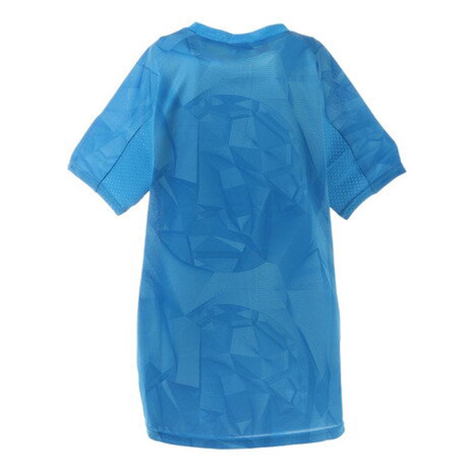 【5点以上で10%OFFクーポン!8/11まで】アスレタ(ATHLETA) サッカー ウェア 半袖 ジュニア ニットメッシュ プラクティスシャツ 2343J BLU フットサルウェア (キッズ)